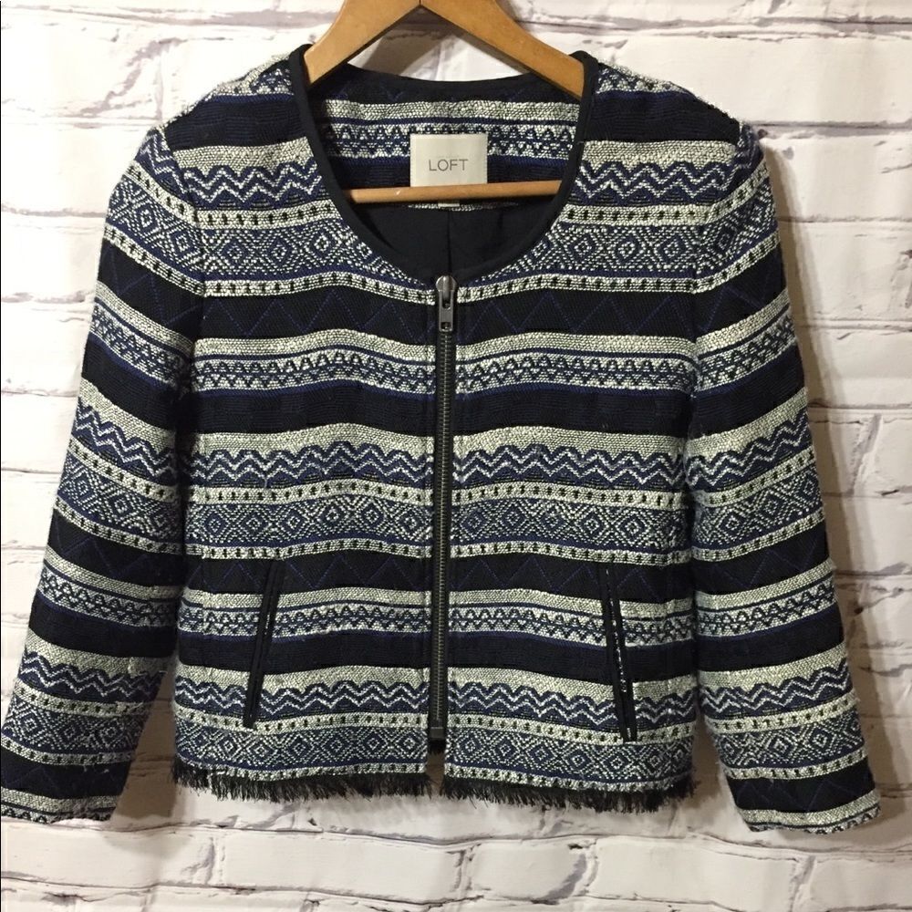 Ann Taylor Loft Size 2 blue blazer